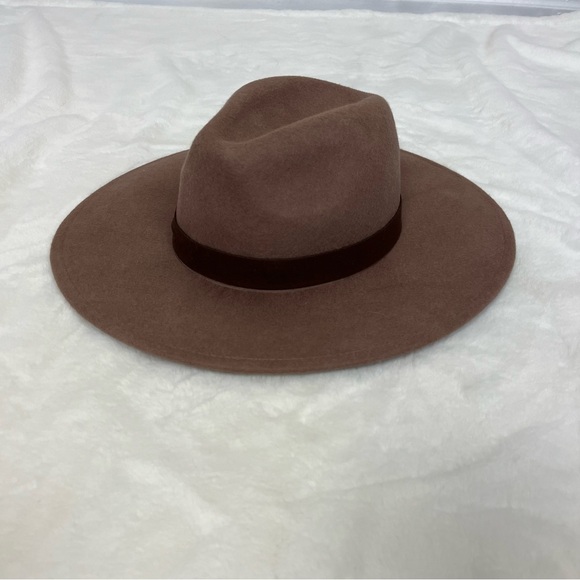 ALTAR’D STATE WIDE BRIM WOOL HAT IN BROWN ONE SIZE - Picture 7 of 9